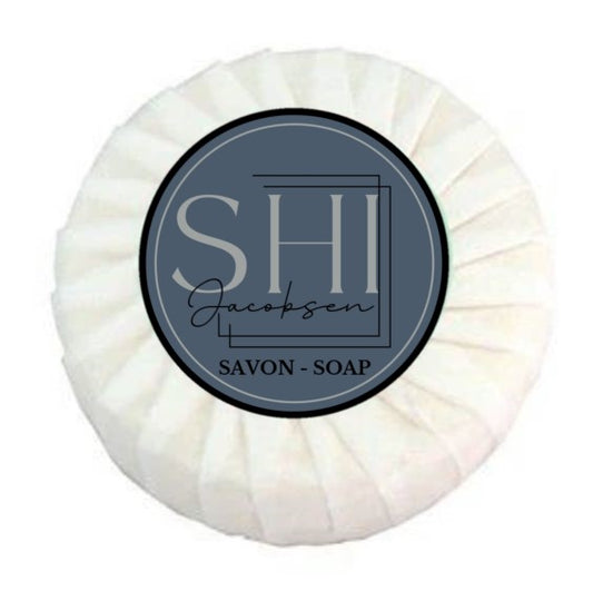 SHI JACOBSEN - Savon 15g  pour hôtellerie , sous papier plissé ecoresponsable